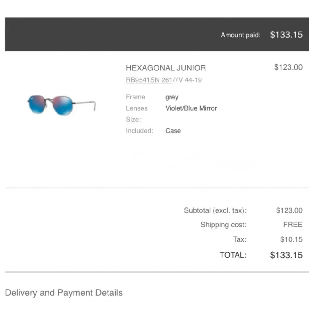 Ray Ban HEXAGONAL JUNIOR sunglasses